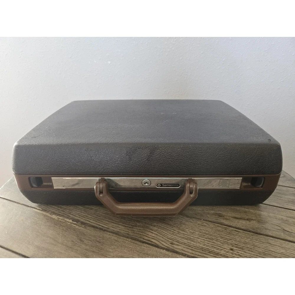 Vintage Samsonite Broker Brown Attache Briefcase 17